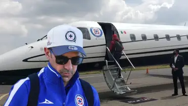 Avión de Cruz Azul y Vicente Sánchez/ Foto Bolavip.