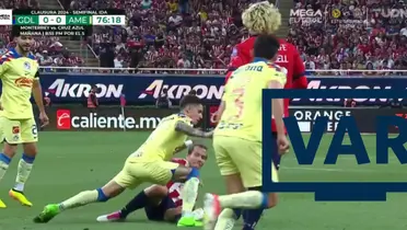 Barrida de González sobre Rodríguez, captura de pantalla de TUDN