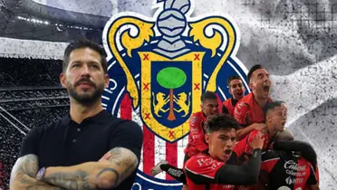 Benjamín Mora y jugadores de Atlas celebrando/Foto Pinterest.