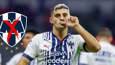 Berterame celebrando. Foto: Rayados