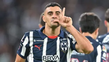 Berterame en partido con Rayados. Foto: Getty
