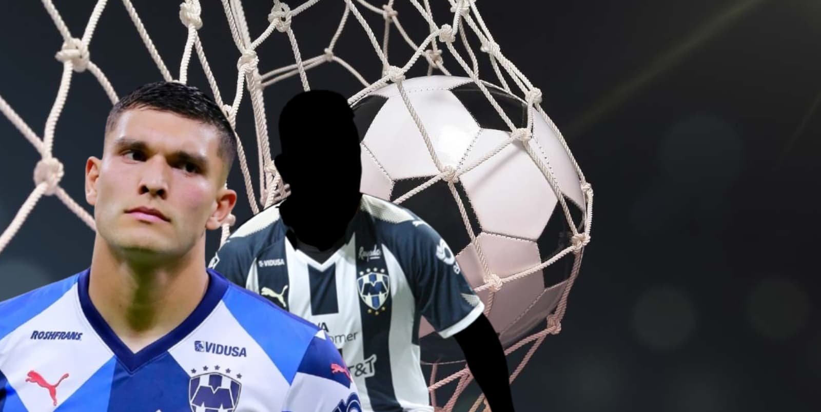 Brandon Vázquez junto a futbolista incógnito de Rayados / FOTO SOYFÚTBOL