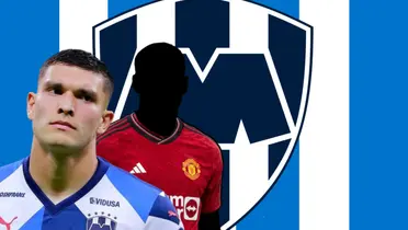 Brandon Vázquez junto a jugador incógnito del Manchester United / FOTO SOY FÚTBOL