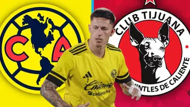 Brian Rodríguez en el América vs Tijuana / FOTO X