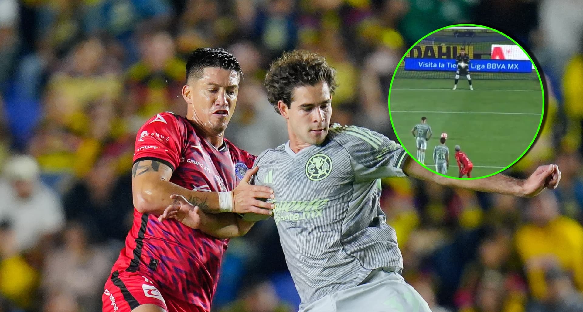 Brian Rodríguez no metió el penal contra el Mazatlán FC