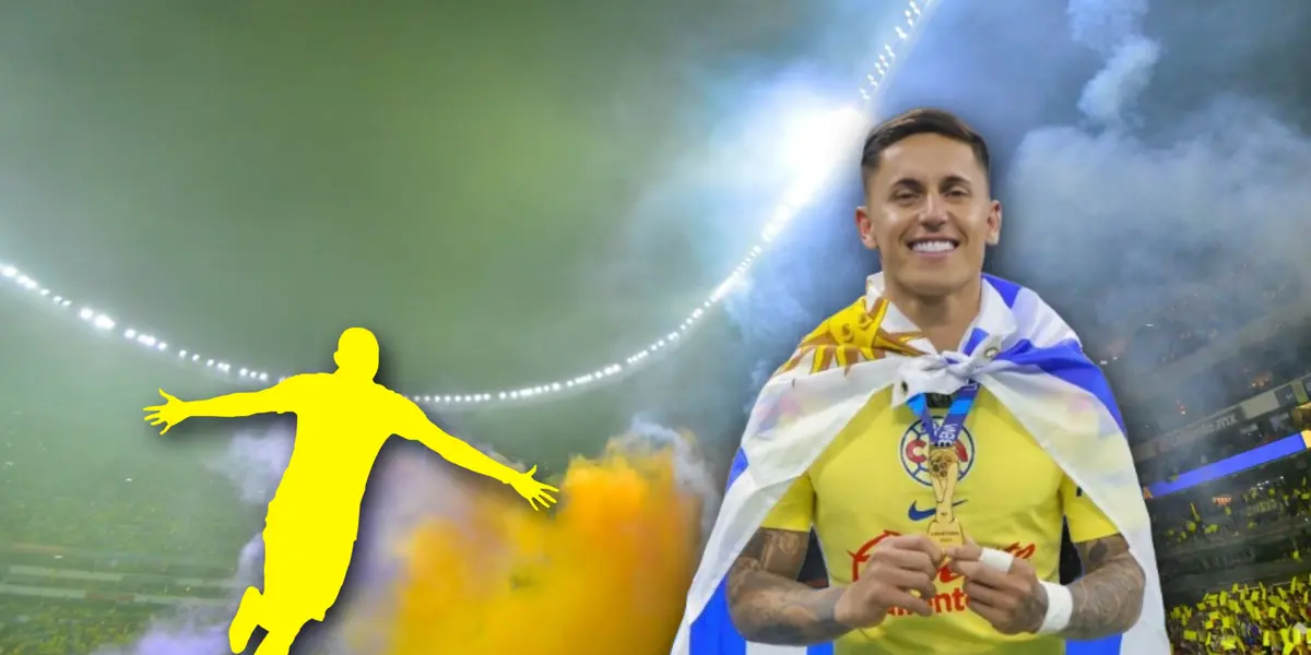 Brian Rodríguez y silueta de jugador festejando/FOTO ESPN.