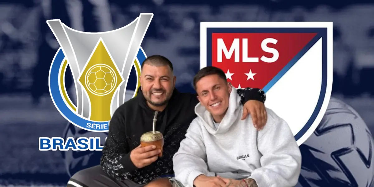 Brian Rodríguez y su representante/ Foto Laprensa.hn