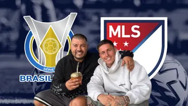 Brian Rodríguez y su representante/ Foto Laprensa.hn