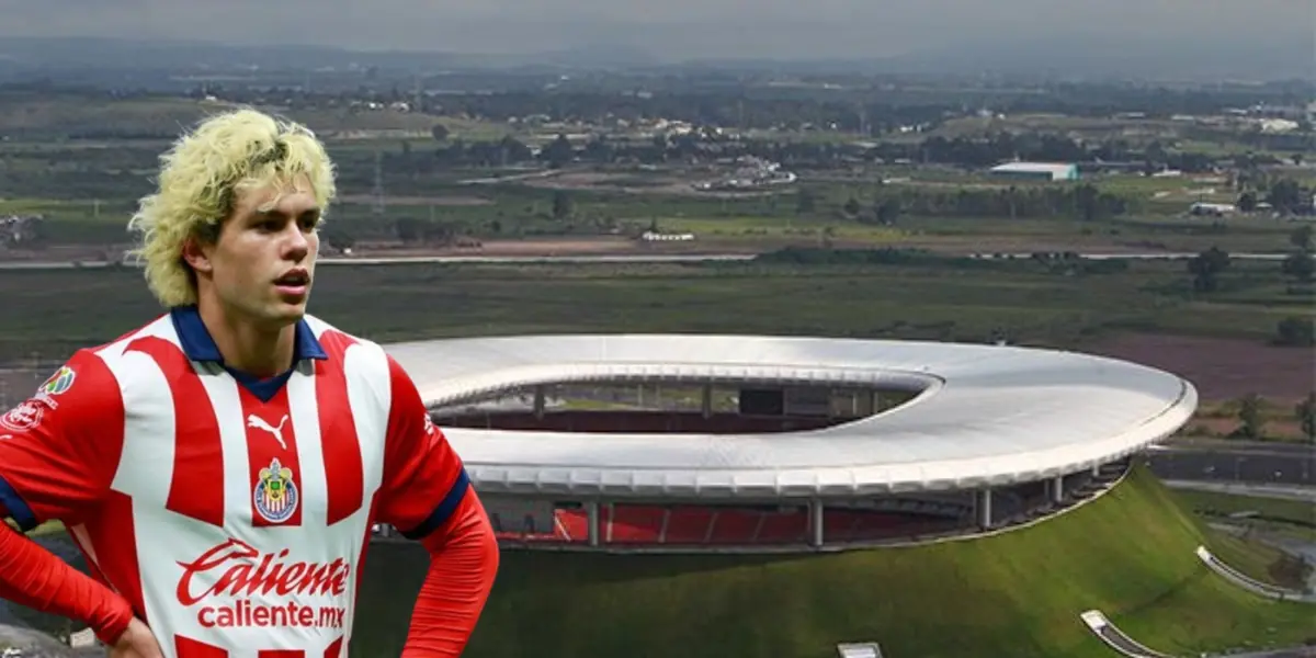 Cade Cowell junto al Estadio Akron / FOTO JAM MEDIA