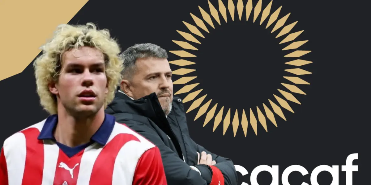 Cade Cowell y Oscar Junyent detrás/Foto CONCACAF.