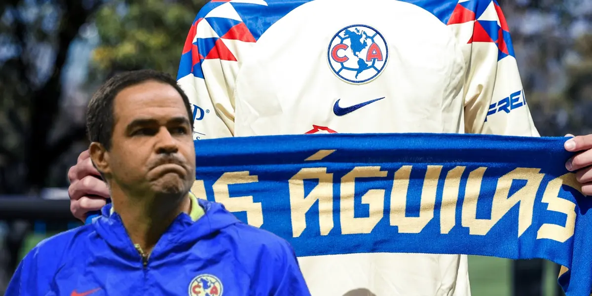 Camiseta de las Águilas y André Jardine/Foto Club América.