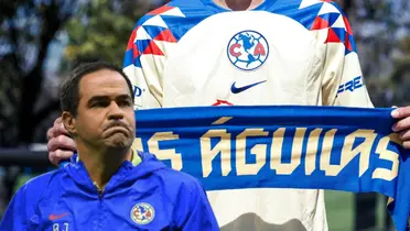 Camiseta de las Águilas y André Jardine/Foto Club América.