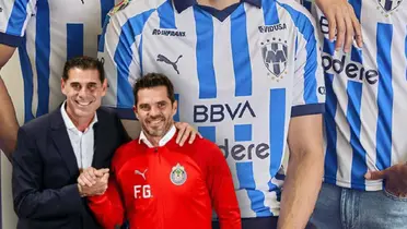 Camiseta de Rayados, Fernando Gago y Fernando Hierro/ Foto Récord.