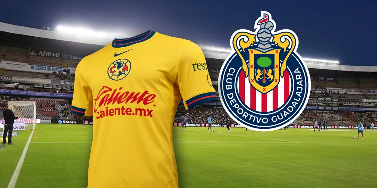 Camiseta del América y escudo de Chivas/ Foto Soy Fútbol.