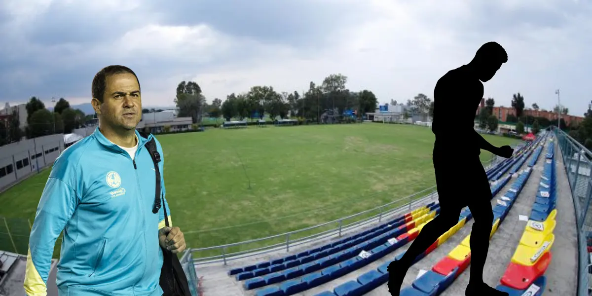 Cancha Centenario, Club América, de fondo. Foto: Ellas en el Deporte