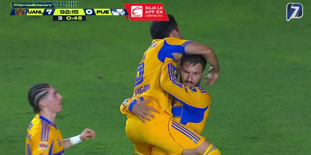 Captura de Azteca del gol de Gignac