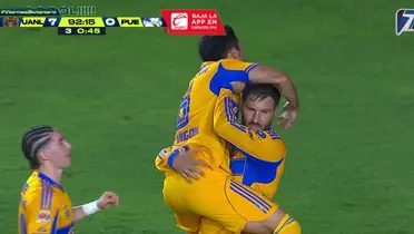 Captura de Azteca del gol de Gignac