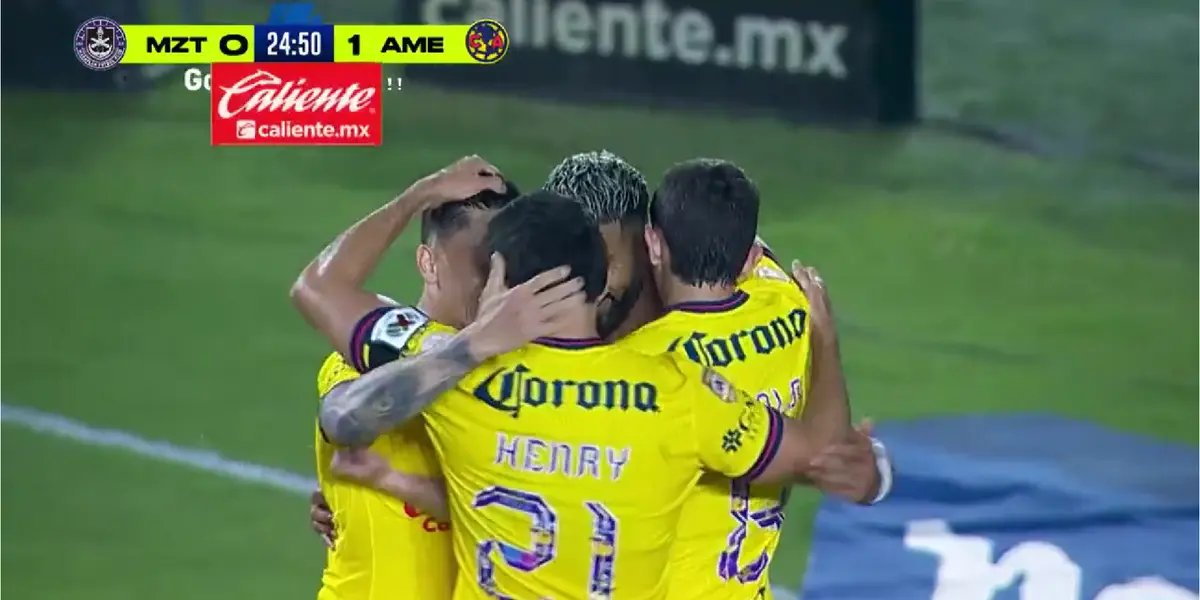 Captura de Azteca del gol de Henry