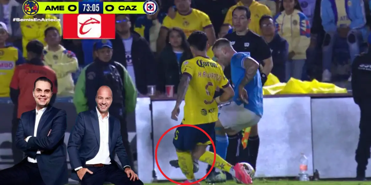 Captura de Azteca del planchazo a Álvarez