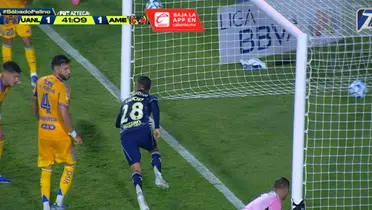 Captura de Azteca Deportes del gol de Sánchez