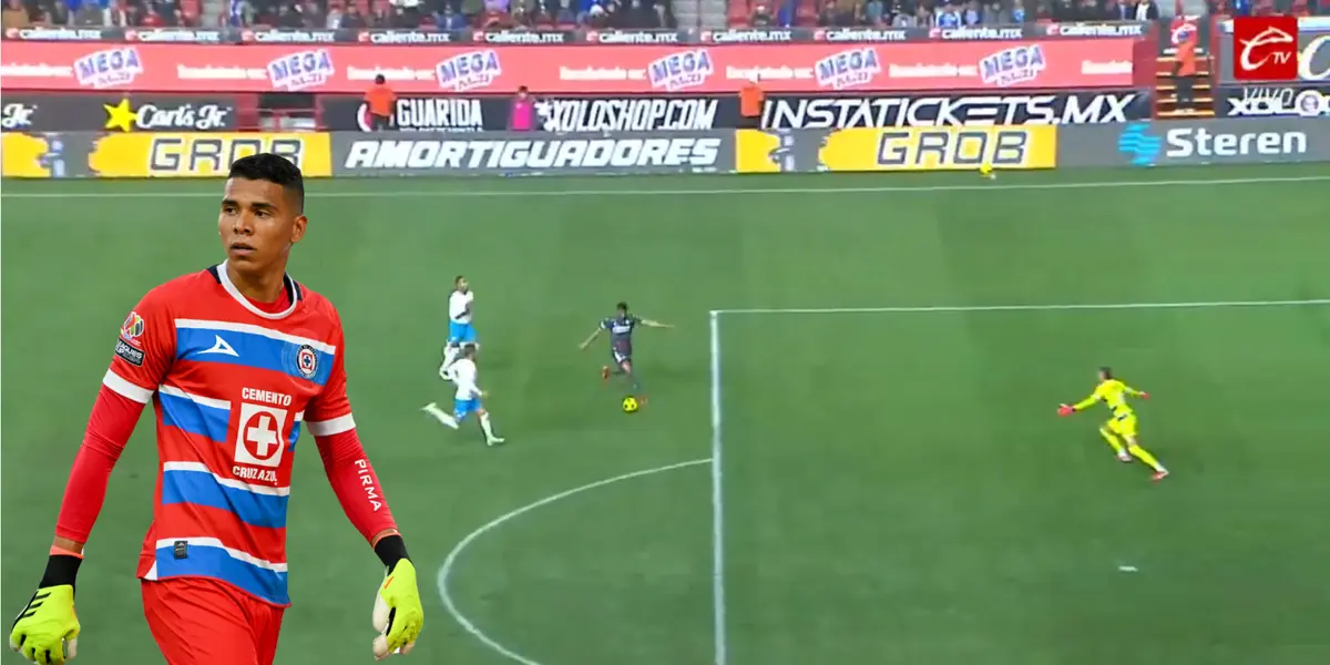 Captura de Caliente TV del segundo gol de Xolos