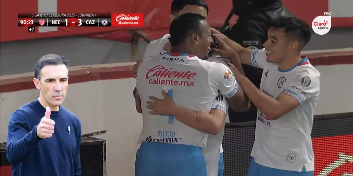 Captura de Claro Sports de la celebración de Faravelli
