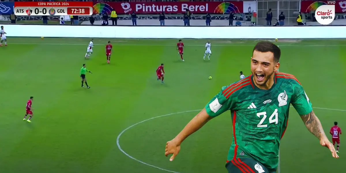 Captura de Claro Sports del Chivas vs Atlas