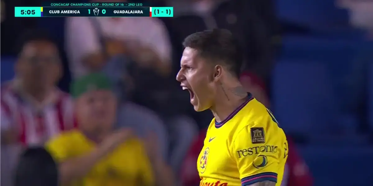 Captura de Concachampions del gol de Brian