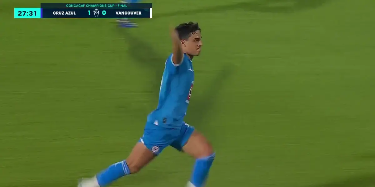 Captura de Concachampions del gol de Faravelli