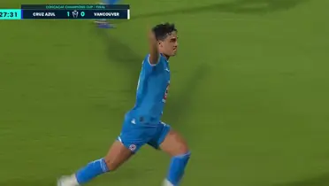 Captura de Concachampions del gol de Faravelli