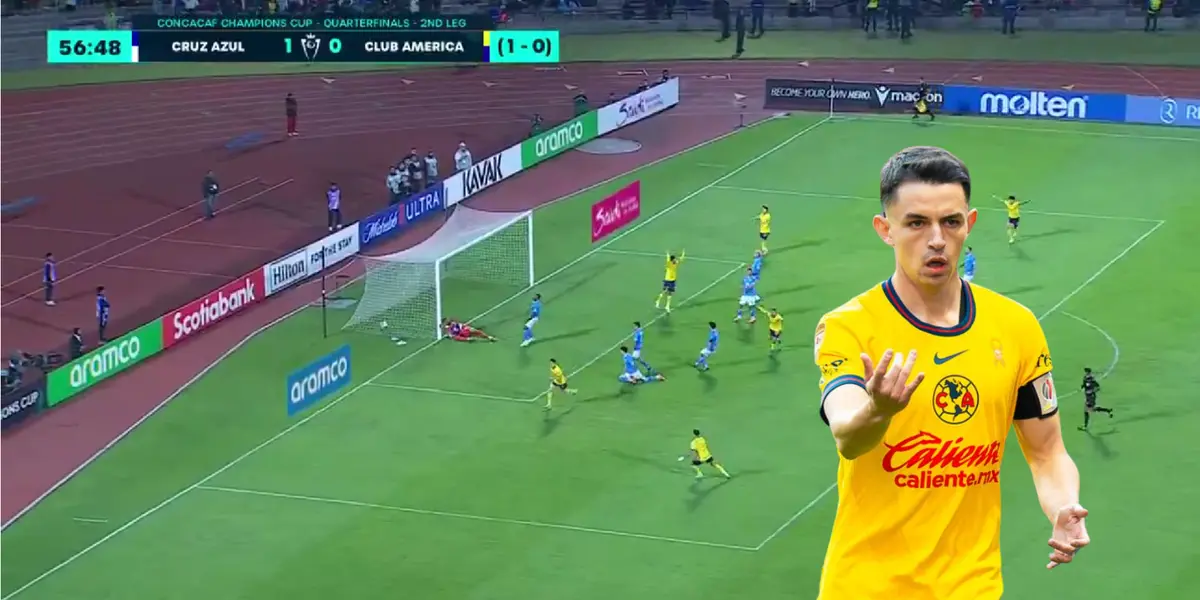 Captura de Concachampions del gol de Fidalgo