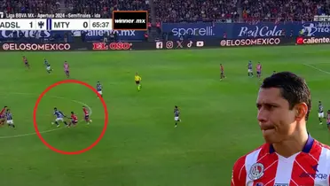 Captura de ESPN del error de Domínguez