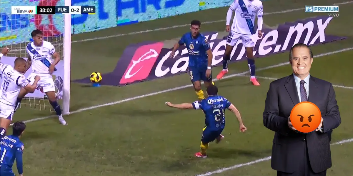 Captura de FOX del gol de Henry