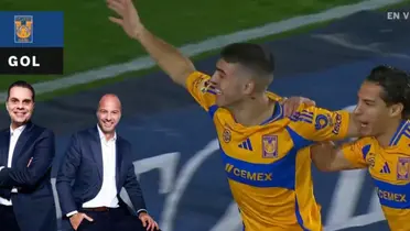 Captura de FOX Sports del gol de Brunetta