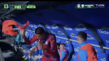 Captura de la reacción de Kevin Mier