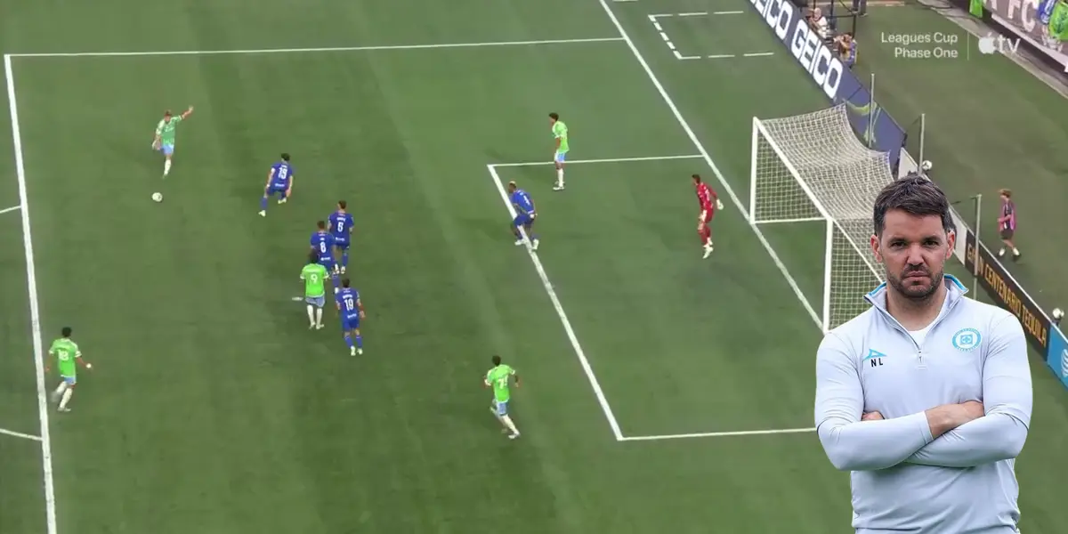 Captura de Leagues Cup del 5 por 0, con Larcamón al frente