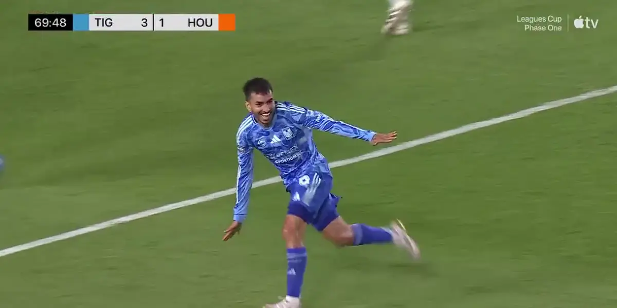 Captura de Leagues Cup del doblete de Correa