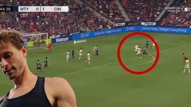 Captura de Leagues Cup del gol de Canales