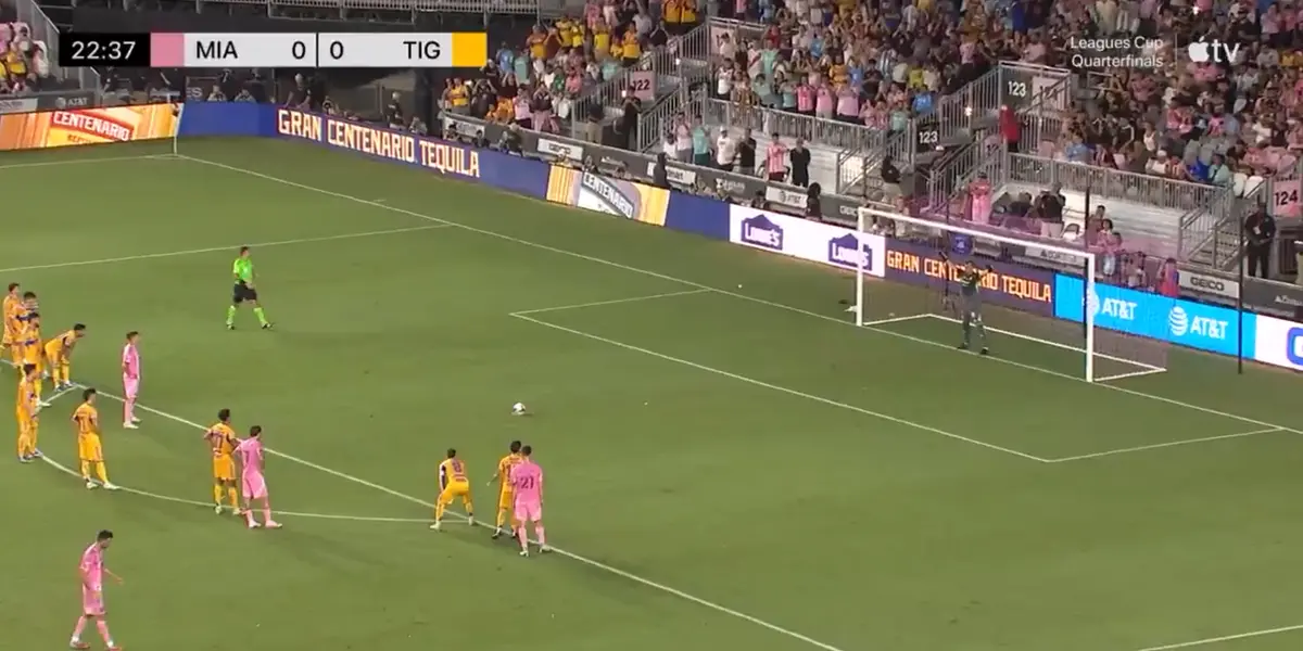 Captura de Leagues Cup del penal de Suárez
