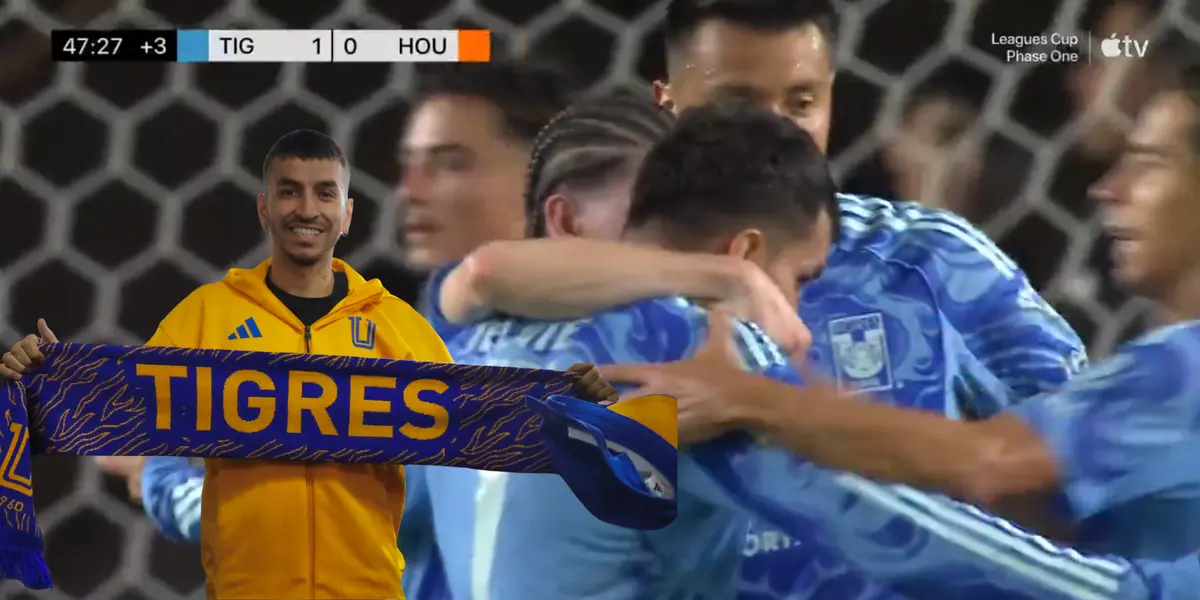 Captura de Leagues Cup del primer gol de Correa