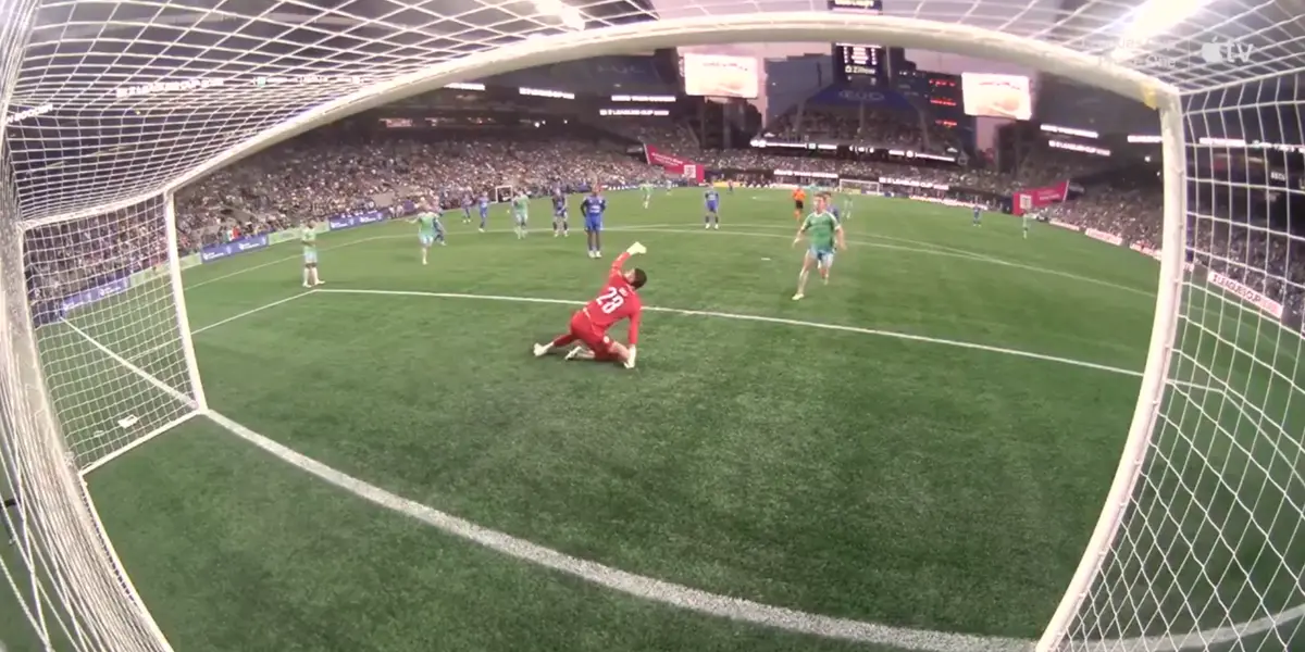 Captura de Leagues Cup del segundo gol de Seattle