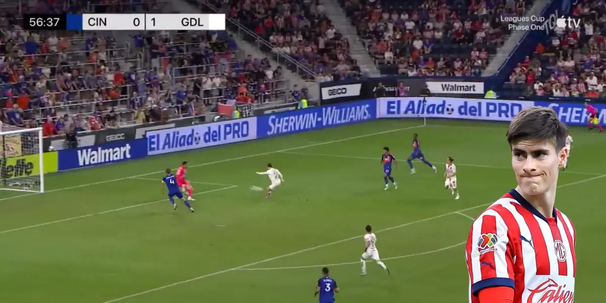 Captura de Leagues Cup tras gol de González
