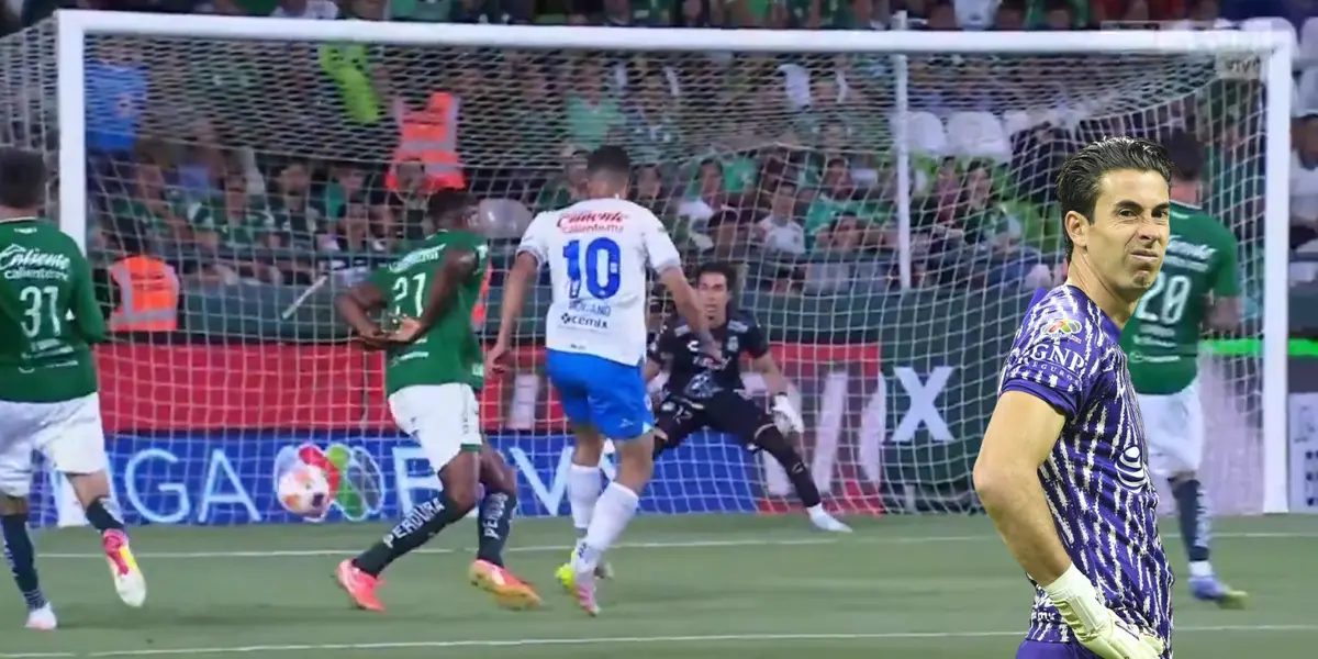 Captura de Liga MX del gol de Montaño