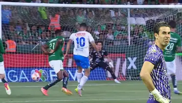 Captura de Liga MX del gol de Montaño