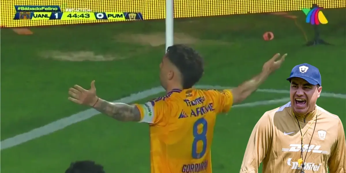 Captura de Liga MX del gol de Tigres
