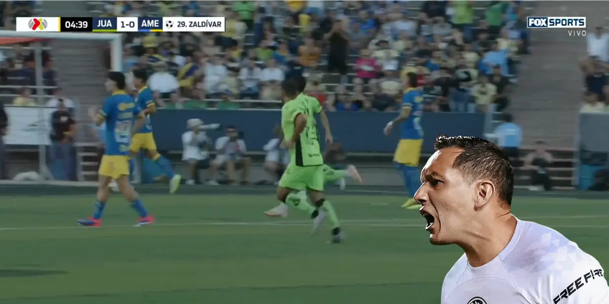 Captura de pantalla de Fox Sports del gol de Juárez.