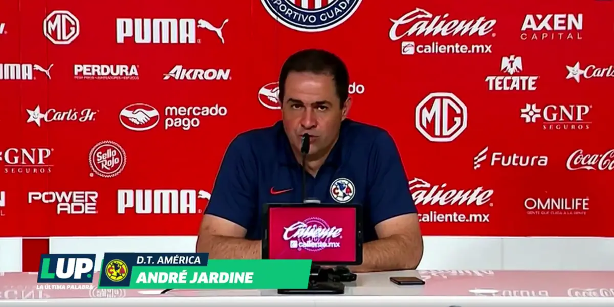 Captura de pantalla de Jardine en conferencia de prensa, tomada de Fox Sports