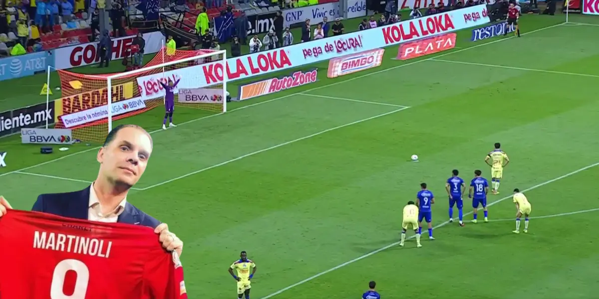 Captura de pantalla de TUDN del penal de Henry Martín.