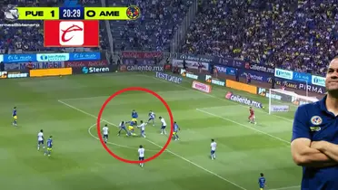 Captura de pantalla del gol de América de Azteca Deportes