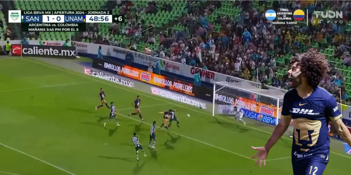 Captura de pantalla tomada de TUDN